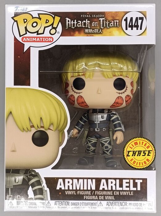 1447 Armin Arlelt - Chase Edition - Attack on Titan Funko POP (Box Damage) Funko