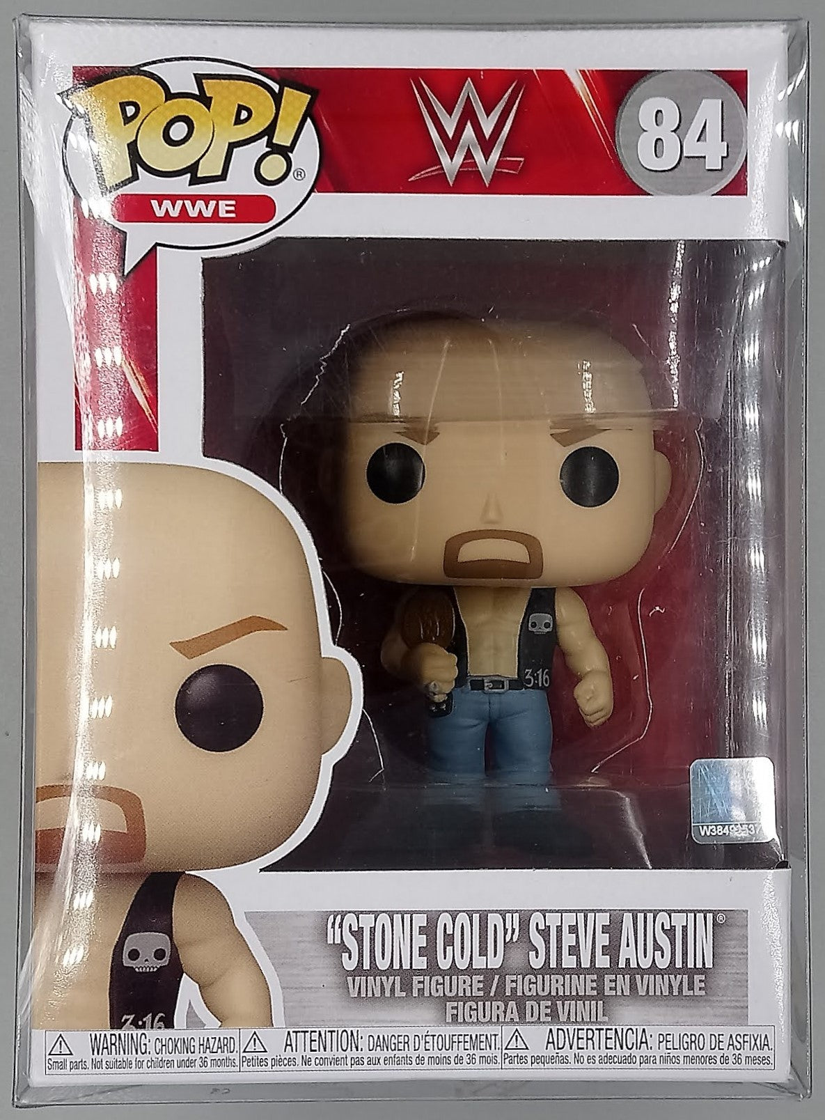84 Stone Cold Steve Austin (w/Belt) - WWE - Funko POP - Brand New