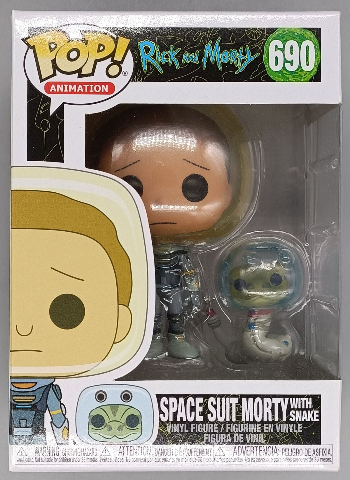690 Space Suit Morty (with Snake) - Rick and Morty - Funko POP - Box Damaged Funko