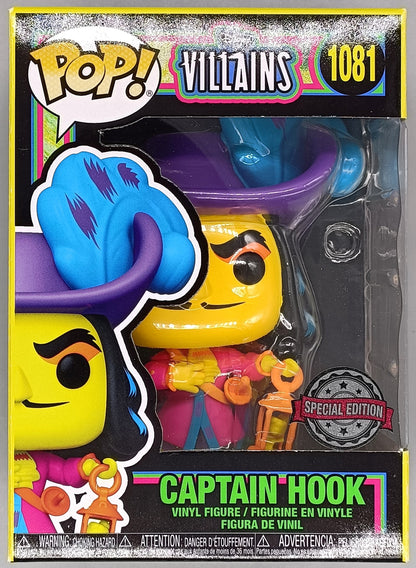 1081 Captain Hook - Blacklight - Disney Villains Peter Pan Funko POP
