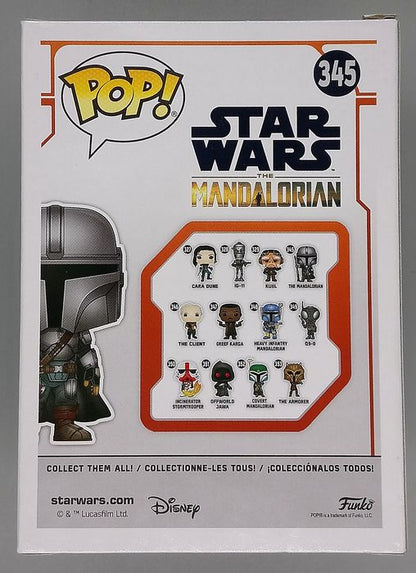 345 The Mandalorian (w/ Beskar Armor- First Edition) Chrome Funko POP