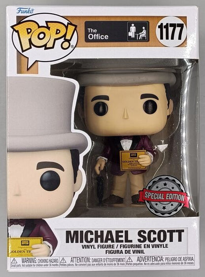 1177 Michael Scott (Golden Ticket) - The Office Funko POP - Brand New Funko