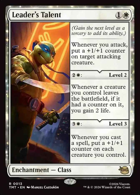 13 - Leader's Talent - Teenage Mutant Ninja Turtles - Normal - Magic: The Gathering Card