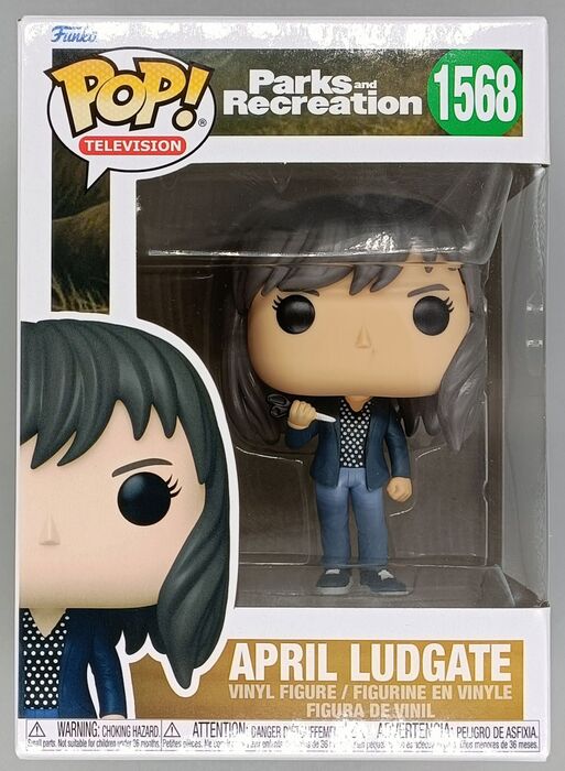 1568 April Ludgate - Parks and Recreation 15th Anniversary Funko POP - Brand New