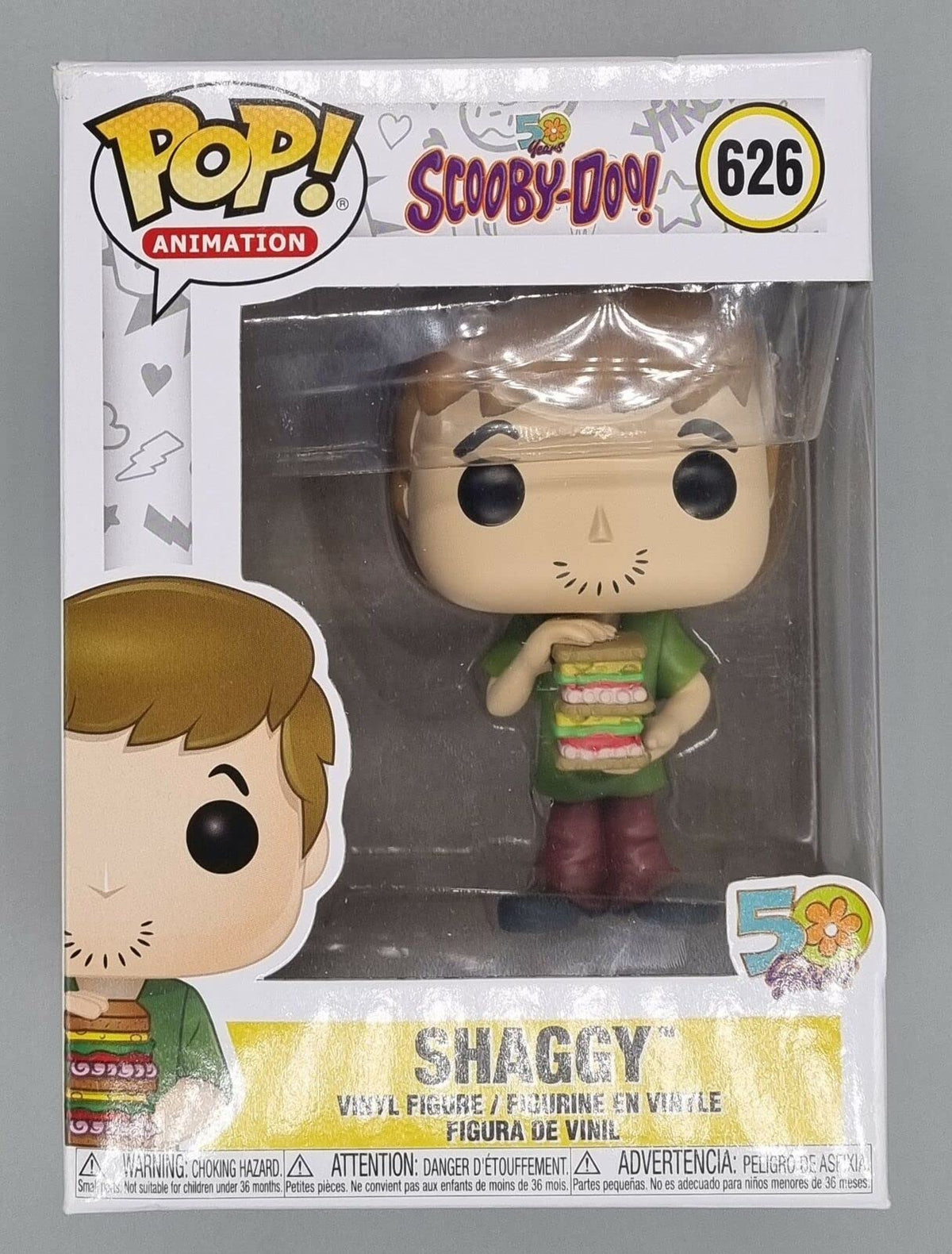 626 Shaggy (w/ Sandwich) - Scooby Doo - Funko POP - Box Damaged