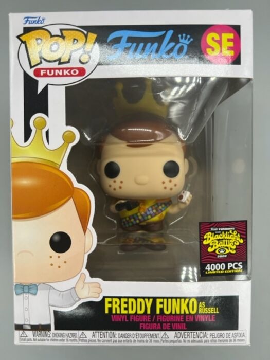 SE Freddy Funko (as Russell) 2022 Con - UP - 4000pc Box Damaged Funko POP