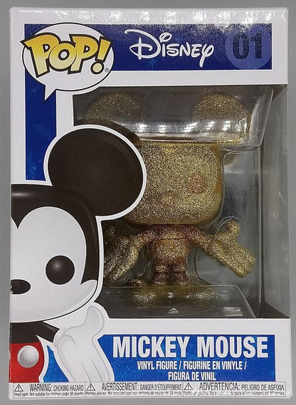 01 Mickey Mouse (Gold) - Diamond - Disney - Funko POP - Box Damaged Funko