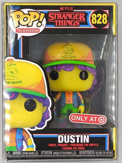 828 Dustin (w/ Vest) Blacklight - Stranger Things - Funko POP - Box Damaged