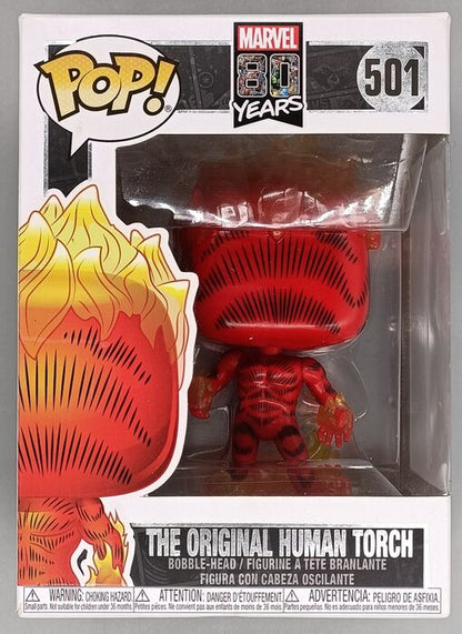 501 The Original Human Torch - Marvel 80 Years - Box Damaged Funko POP
