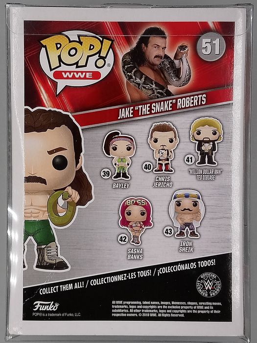 51 Jake The Snake Roberts - WWE Funko POP
