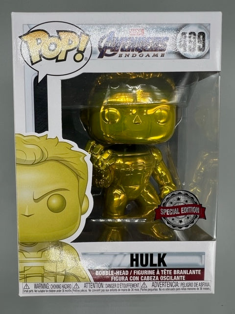 499 Hulk (w/ Gauntlet- Yellow) Chrome Marvel Avengers Endga Funko POP