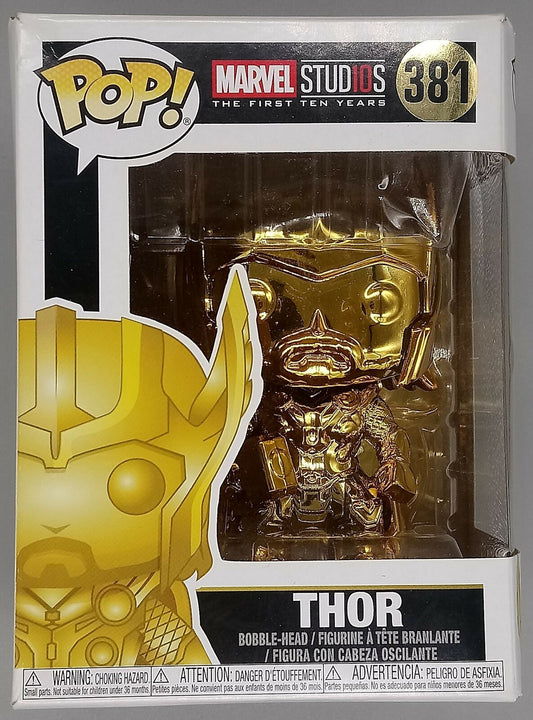 381 Thor (Gold) - Chrome - Marvel Studios 10 - Box Damaged Funko POP