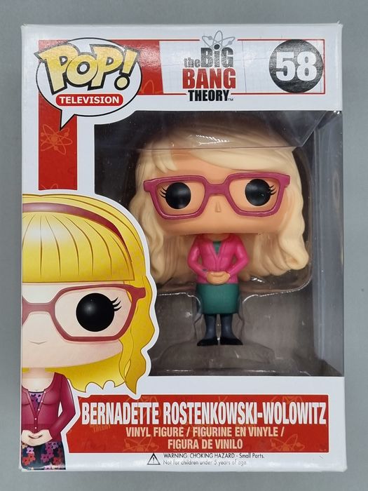 58 Bernadette Rostenkowski-Wolowitz Big Bang Theory Box Damaged Funko POP