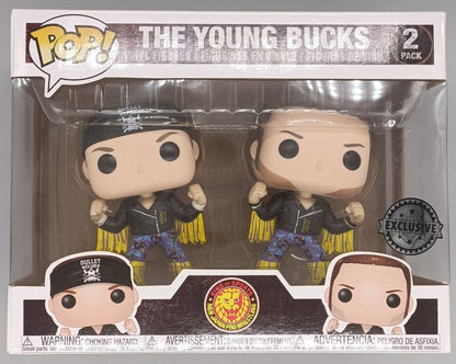 [2 Pack] The Young Bucks (Purple/Gold)  - New Japan Pro Wrestling NJPW AEW Bullet Club Funko POP - Box Damaged Funko