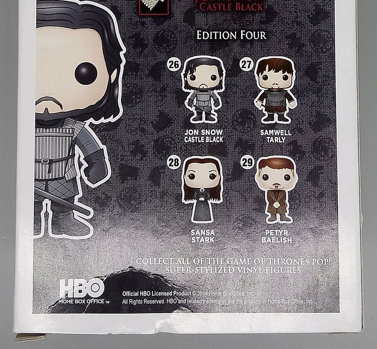 26 Jon Snow (Castle Black) - Game of Thrones - Box Damaged Funko POP