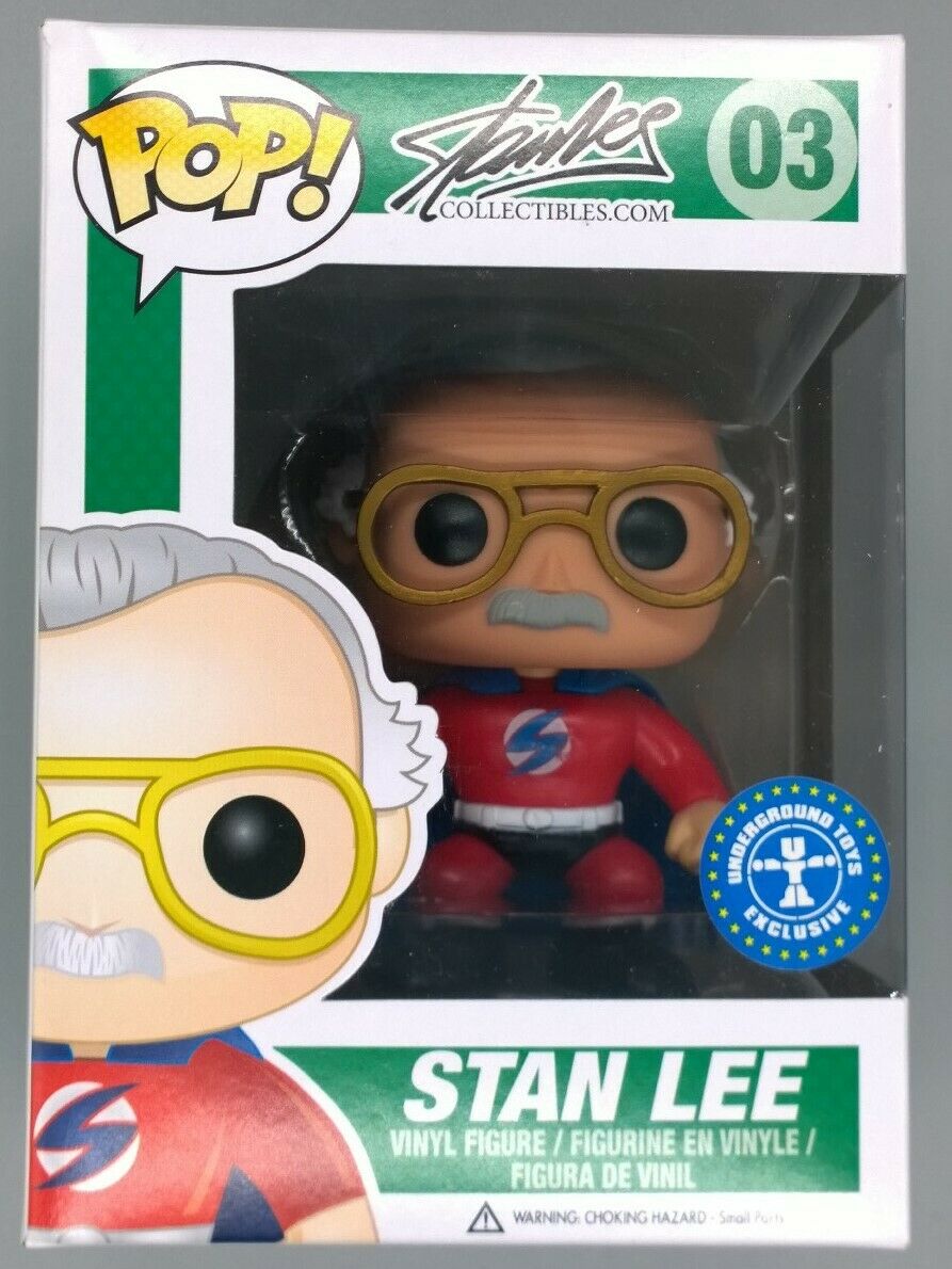 03 Stan Lee (Superhero- Red) - Stan Lee Funko POP Funko