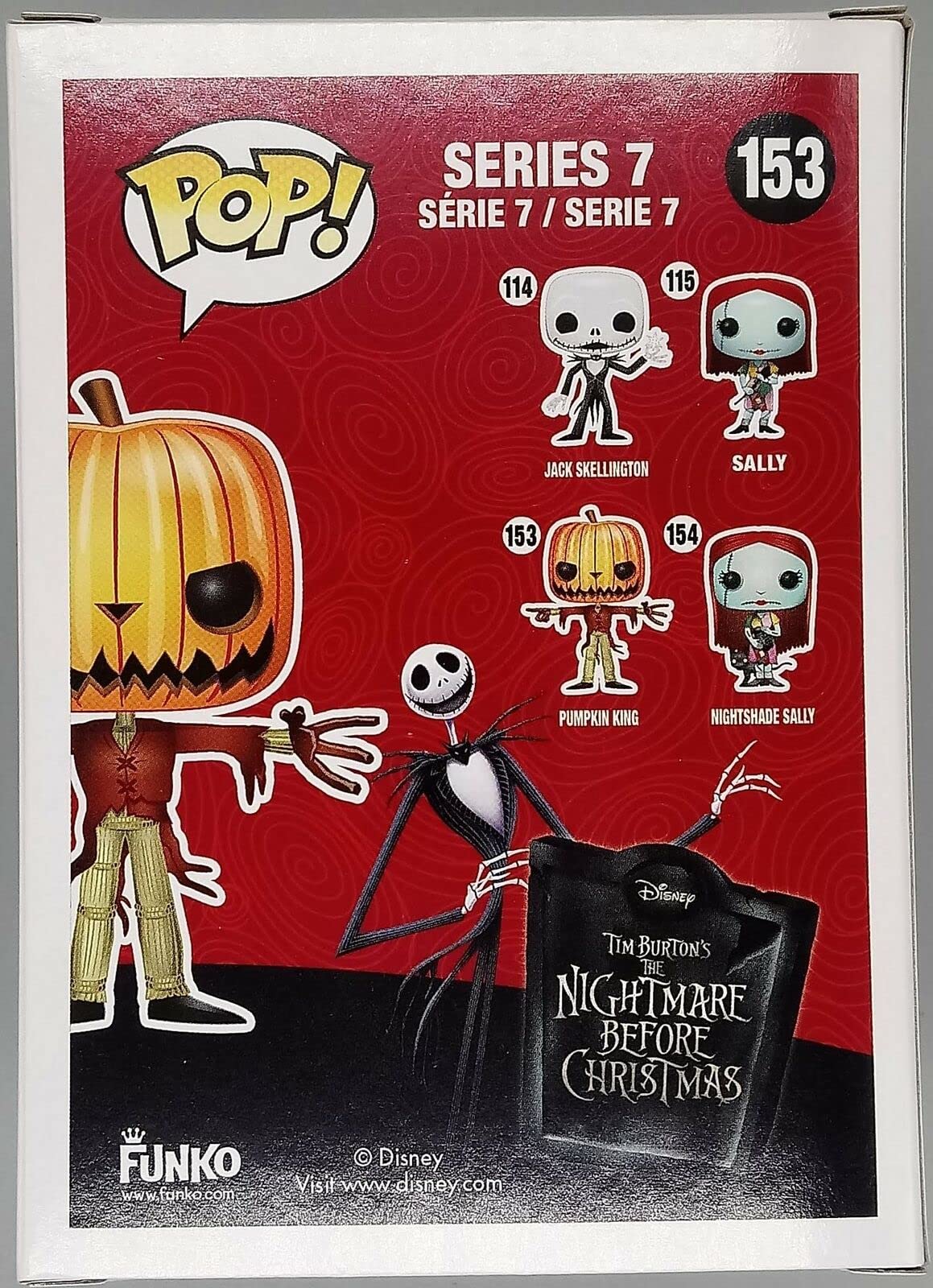 153 Pumpkin King - Disney The Nightmare Before Christmas TNBC Funko POP