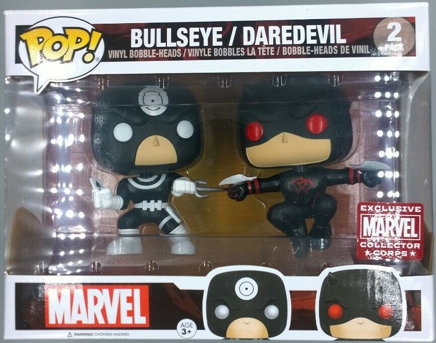 [2 Pack] Bullseye / Daredevil - Marvel Collector Corps Exc Funko POP Funko