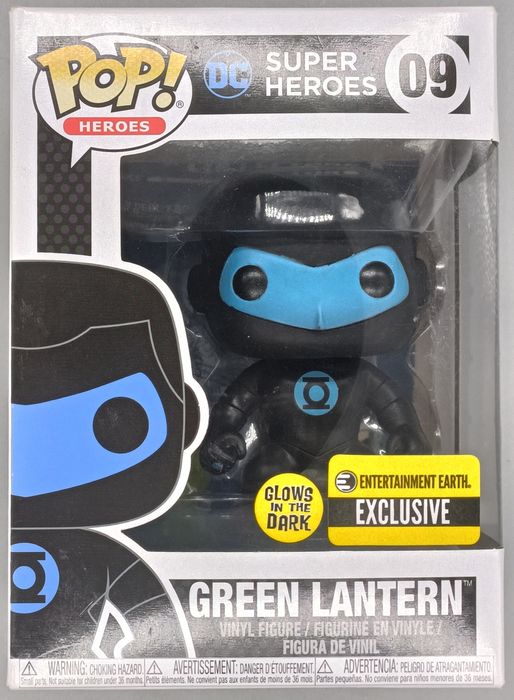 09 Green Lantern (Silhouette) - Glow - DC Super Her Box Damaged Funko POP
