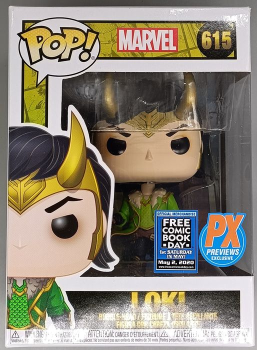 615 Loki (w/ Mjolnir) - Marvel - Box Damaged Funko POP Funko
