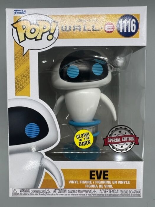 1116 EVE (Flying) Glow - Disney Wall-E Funko POP Funko