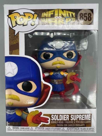 #858 Soldier Supreme - Marvel Infinity Warps - Funko POP - Box Damaged