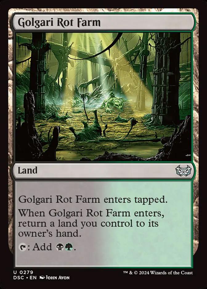 279 - Golgari Rot Farm - Duskmourn: House of Horror Commander - Normal - Magic: The Gathering Card