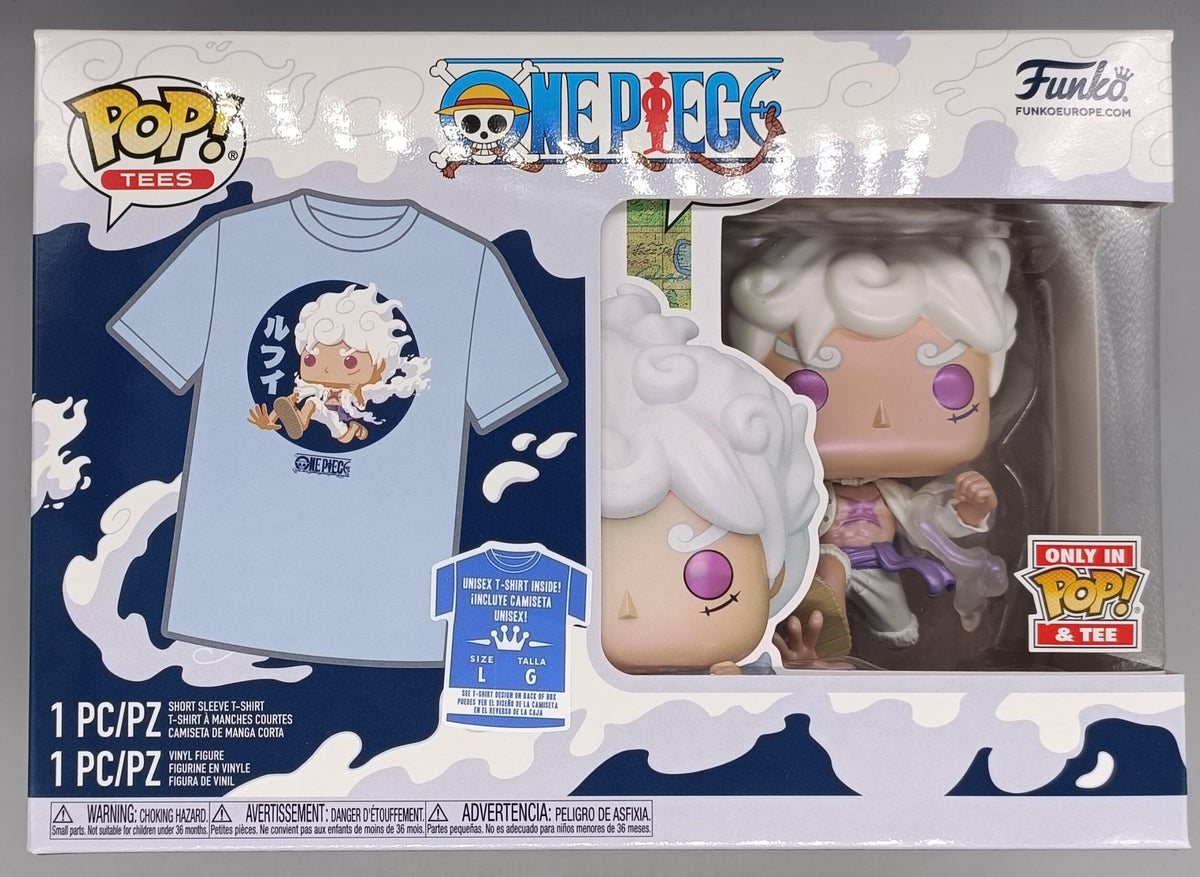 One Piece Funko POP! & Tee Box Luffy Fifth Gear - Size Large [New]