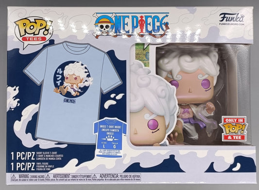 One Piece Funko POP! & Tee Box Luffy Fifth Gear - Size Large [New]