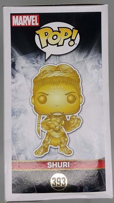 393 Shuri (Gold) Chrome - Marvel Studios 10 Years Box Damaged Funko POP