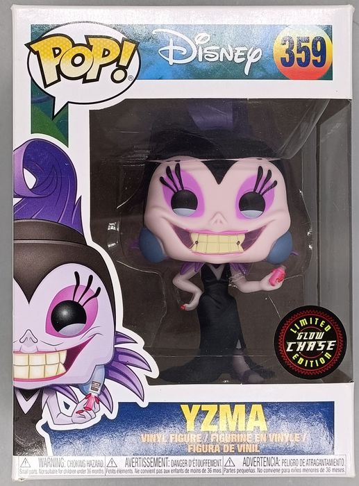 359 Yzma - Glow Chase - Disney The Emperors New Box Damaged Funko POP