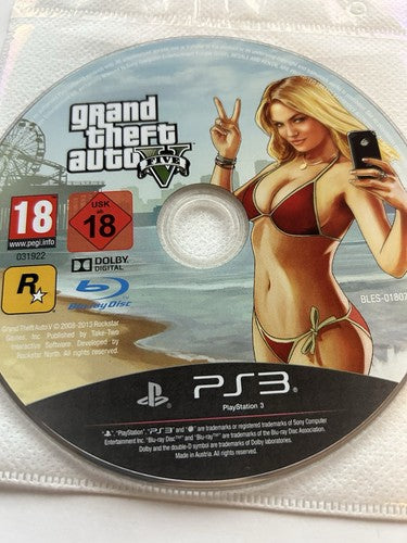 Grand Theft Auto V Five 5 for Playstation 3 (PS3) - [Just Disc] PlayStation