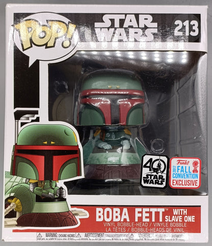 213 Boba Fett (with Slave One) - Deluxe - Star Wars Funko POP - Box Damaged Funko