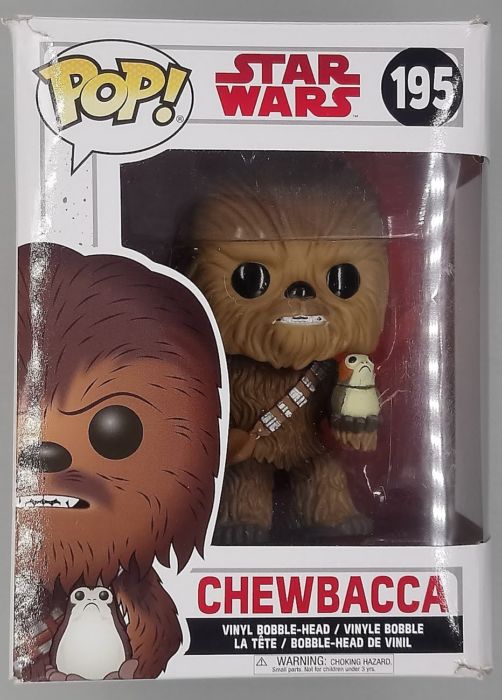 195 Chewbacca (w/ Porg) - Star Wars - Box Damaged Funko POP