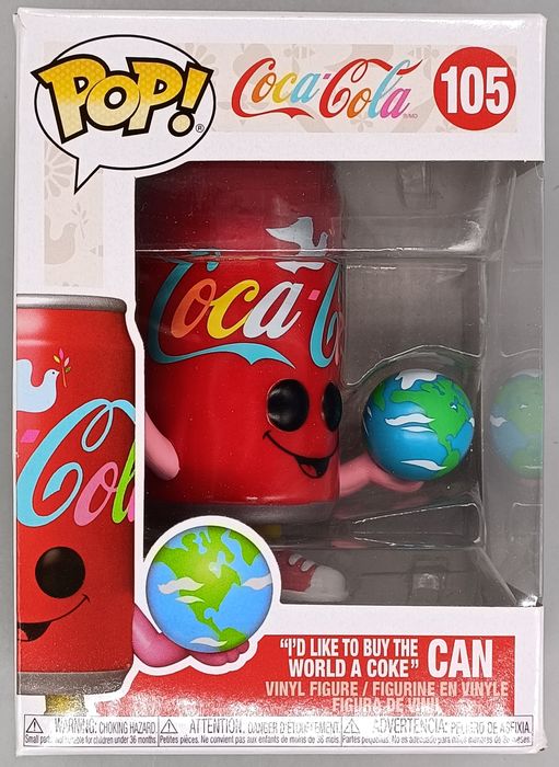 105 Id Like to Buy the World a Coke Can - Coca Cola Funko POP - Box Damaged