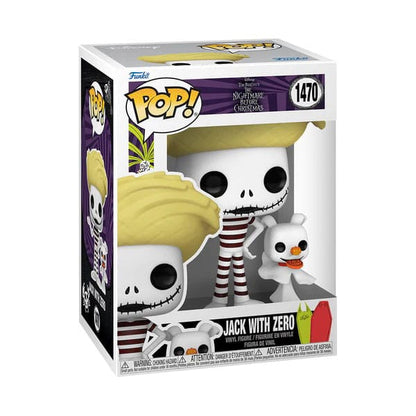 1470 Jack with Zero (Beach) Disney The Nightmare before Christmas Funko POP - Brand New