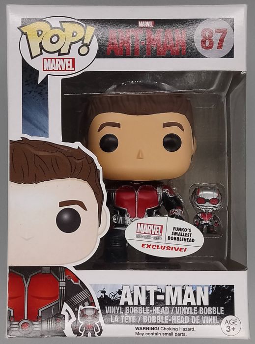 87 Ant-Man (Unmasked) Marvel Collector Corps Box Damaged Funko POP