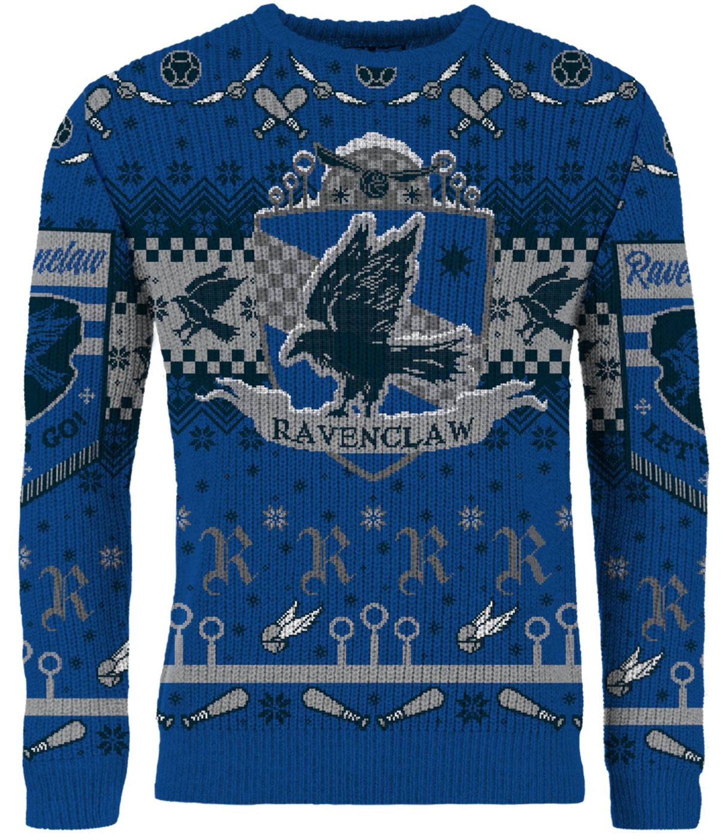 Harry Potter: Ravenclaw Quidditch Christmas Jumper (Size: XS)