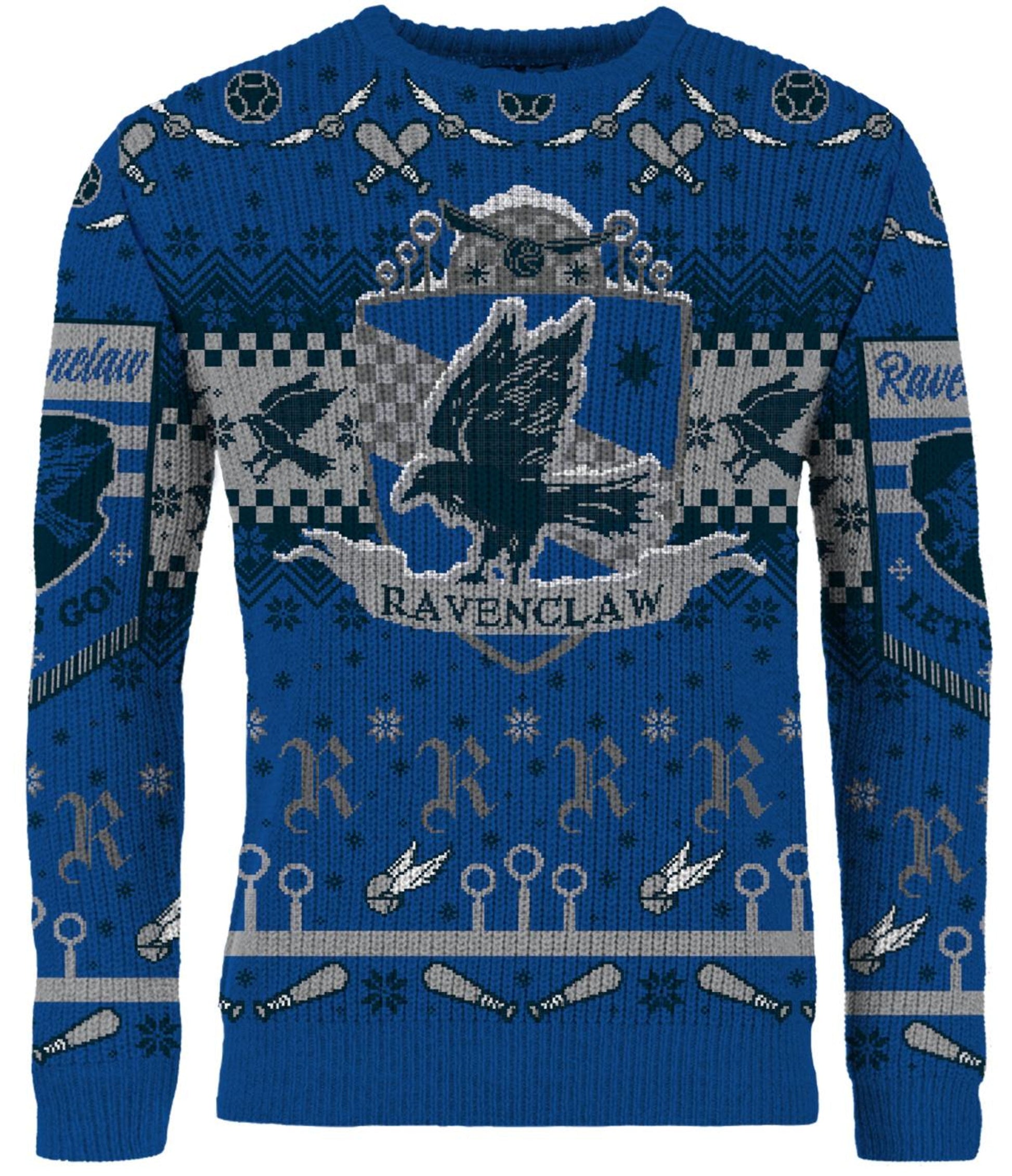 Harry Potter: Ravenclaw Quidditch Christmas Jumper (Size: XS)