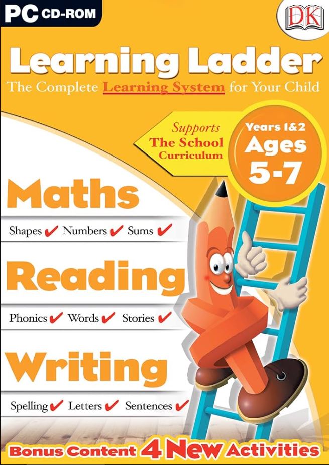 DK Learning Ladder Years 1&2 - Maths English Science  for Windows PC MIcrosoft