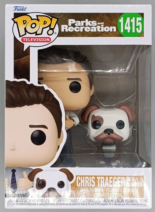 1415 Chris Traeger w/Champion - Parks and Recreation 15th Anniversary Funko POP - Brand New Funko