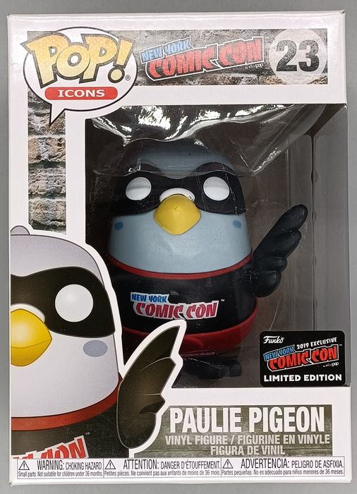 23 Paulie Pigeon (Black) - Pop Icons - NYCC Exclusive 2019 Funko POP Funko