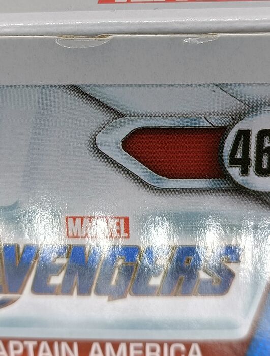 464 Captain America (Action Pose) Marvel Avengers Endgame Box Damaged Funko POP