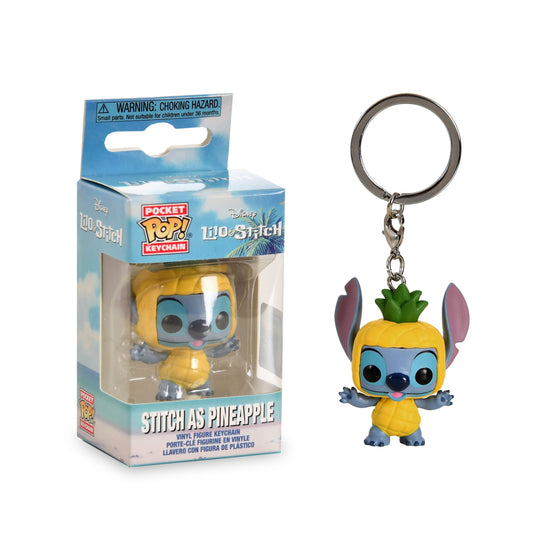 Pocket Pop Funko Keychain - Stitch as Pineapple - Disney Lilo & Stitch - Brand New Funko