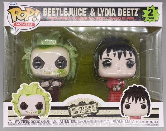 [2 Pack] Beetlejuice & Lydia Deetz - Beetlejuice 2 - Horror Funko POP