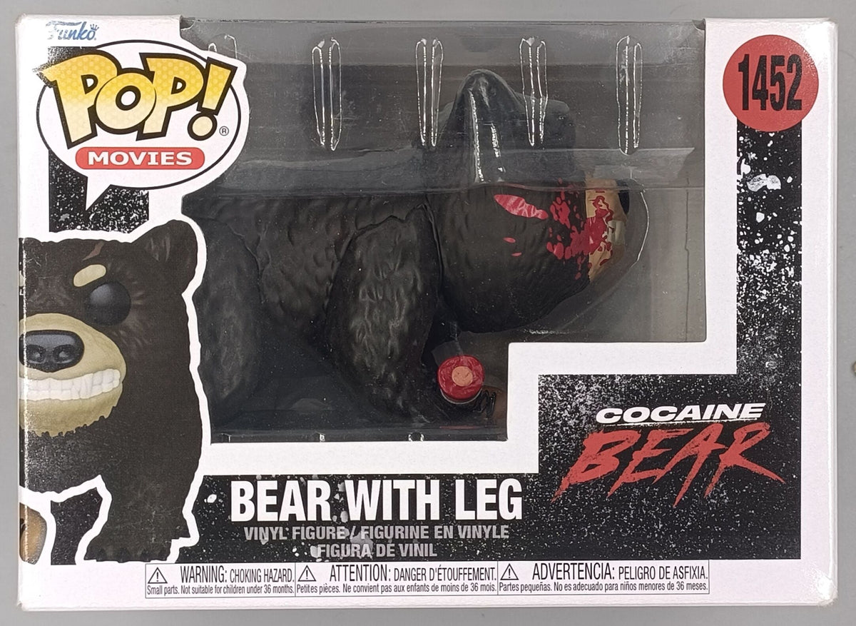 1452 Bear with Leg Movies - Cocaine Bear - Horror - Funko POP - Box Damaged Funko