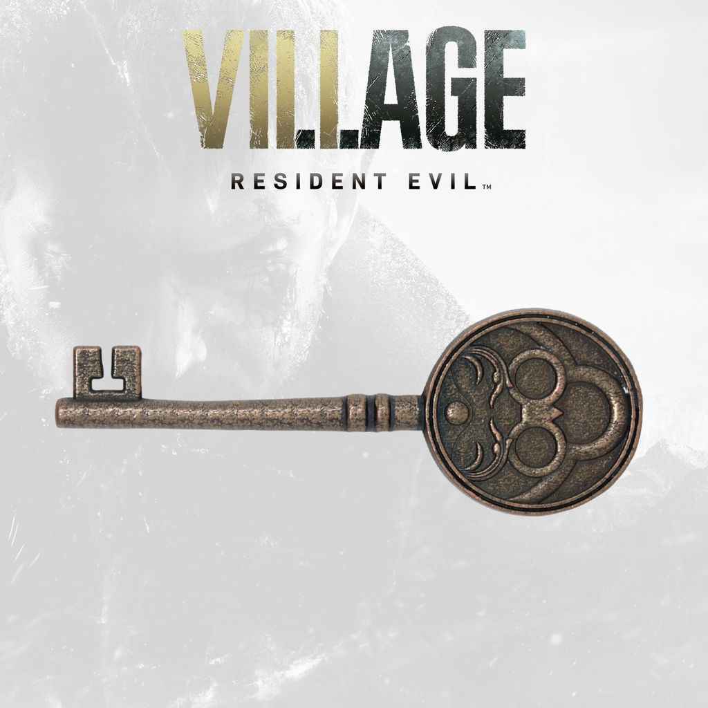 Only available outside of the UK - Resident Evil Village Limited Edition Replica Insignia Key