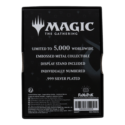 Magic the Gathering Limited Edition .999 Silver Plated Vraska Ingot