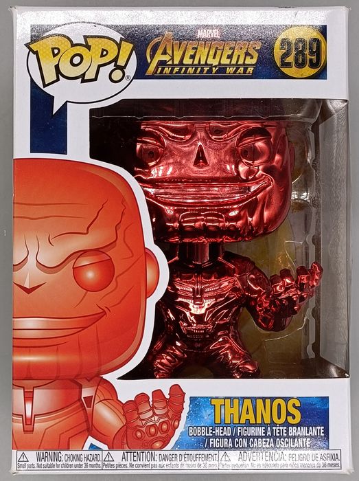 289 Thanos (Red) Chrome Marvel Avengers Infinity War Box Damaged Funko POP Funko