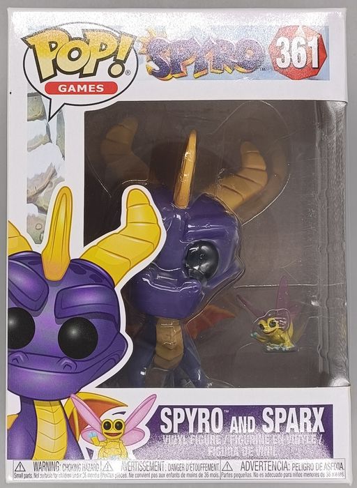 361 Spyro and Sparx - Spyro the Dragon - Funko POP - Box Damaged